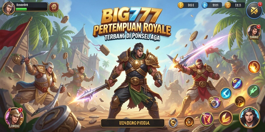 Screenshot BIG777 menampilkan aksi seru dalam permainan Battle Royale.