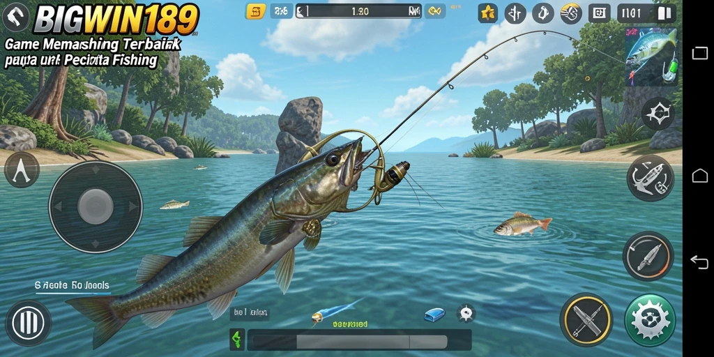 Tangkapan besar dalam gameplay Fishing yang seru.
