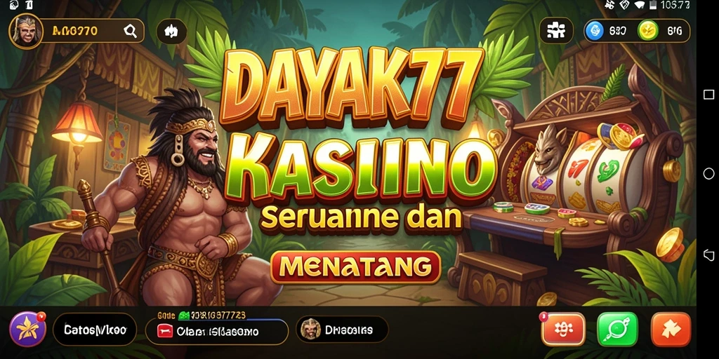 Screenshot menunjukkan gameplay menarik dari <strong>DAYAK777</strong> ketika bermain Kasino.