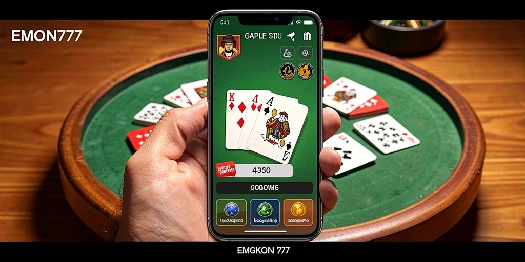 Tampilan gameplay seru Gaple di EMON777.