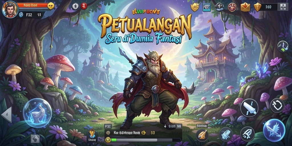 Tampilan gameplay seru dalam petualangan epik F32.