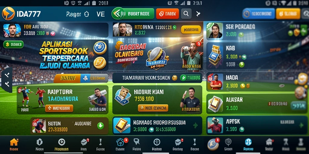 Tampilan utama gameplay IDA777 dalam taruhan olahraga.