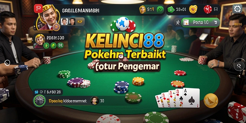 Tampilan gameplay KELINCI88 dengan suasana poker yang seru.