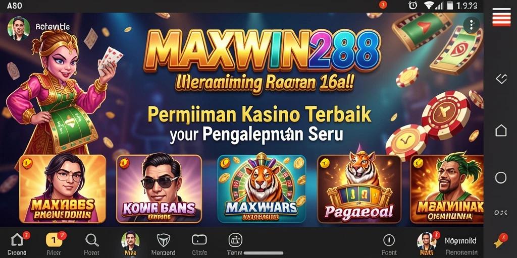 Tampilan menarik gameplay Kasino di MAXWIN288.