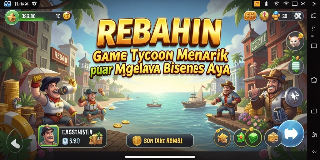 Tampilan menarik gameplay Tycoon di REBAHIN.
