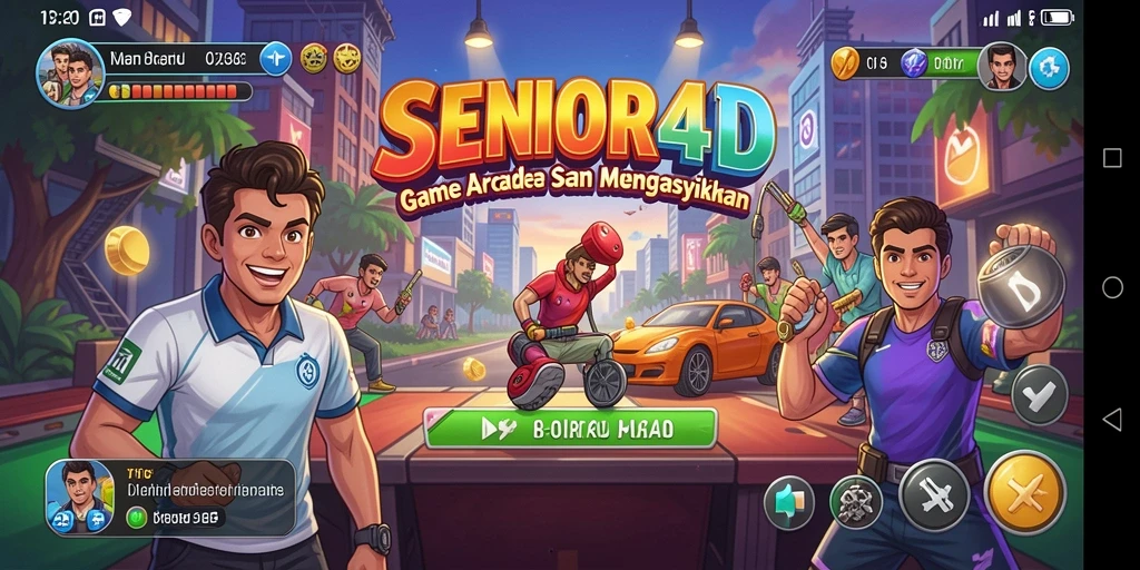 Tampilan gameplay seru dari SENIOR4D dalam aksi.