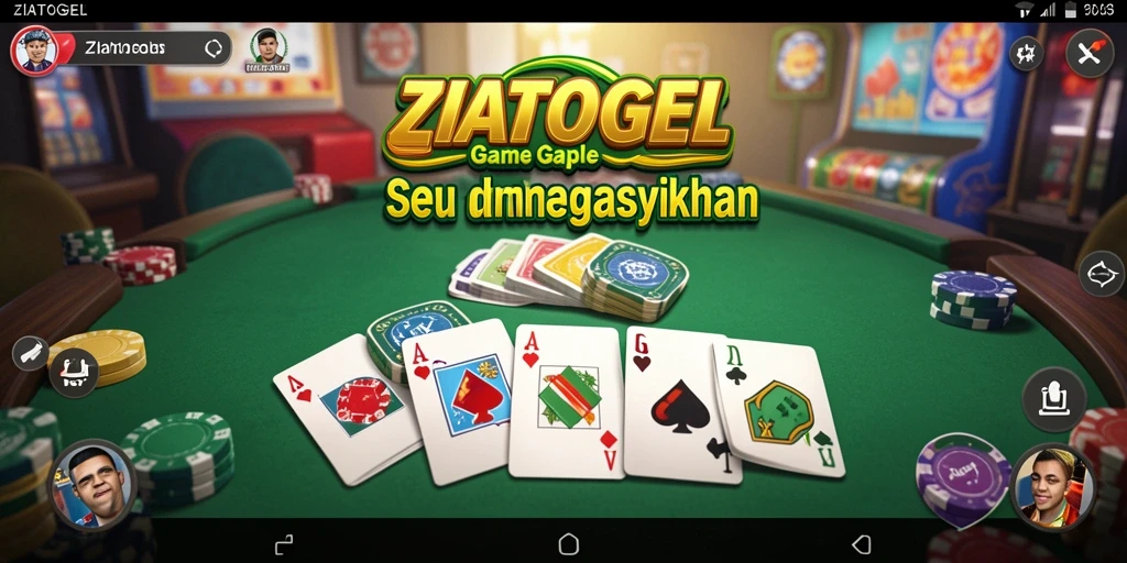 Tampilan gameplay ZIATOGEL yang seru dan interaktif.