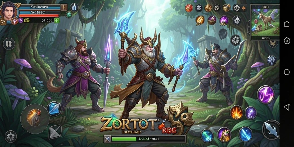 Tampilan gameplay menarik dari ZORTOTO yang memungkinkan eksplorasi dunia RPG.